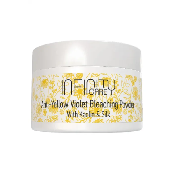 Infinity Care Πούδρα Αποχρωματισμού Anti-Yellow Violet με Kaolin & Μετάξι 50g