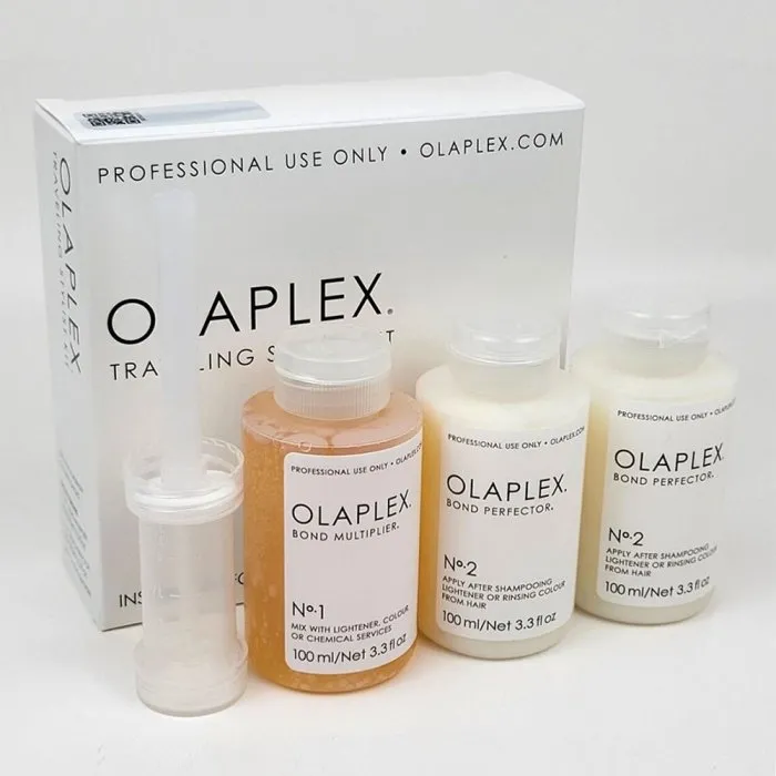 Olaplex Traveling Stylist Kit - Dyed & Damaged Hair Treatment Σετ Περιποίησης Μαλλιών για Ισιωτική | 3 x 100ml