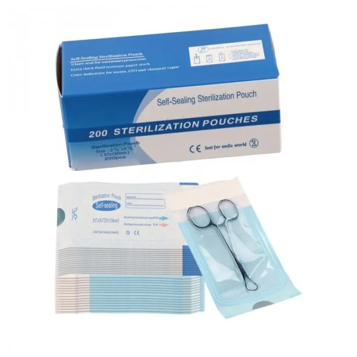 Σετ 200 Σακουλάκια Αποστείρωσης Εργαλειών 57X130MM