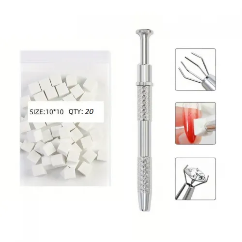 Σετ Στυλό Grabber & 20 Σφουγγαράκια για Ombre Nail Art
