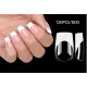 Nail Tips French Manicure Full Cover Short Tετραγωνο 120τεμ.