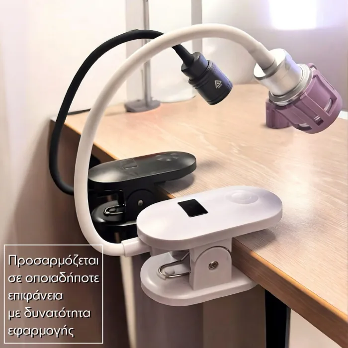 UV Curing Lamp Telescopic Επαναφορτιζόμενη με Οθόνη led Μαύρο