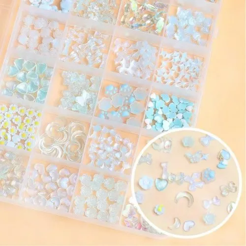 Charms Νυχιών 3D σε Κασετίνα 24 Θέσεων no8