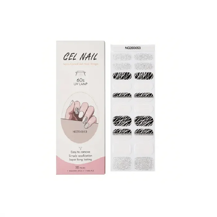 Gel Nail Wraps 20 Strips NG200053