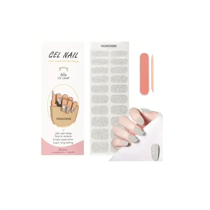 Gel Nail Wraps 20 Strips NG200006