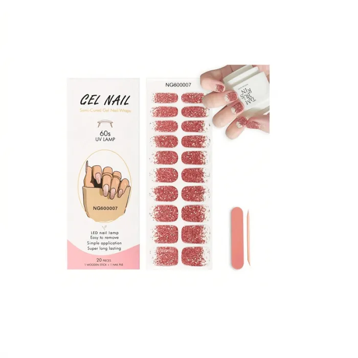 Gel Nail Wraps 20 Strips NG200007