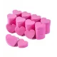 50Pcs Heart Shape Mini Buffer Pink