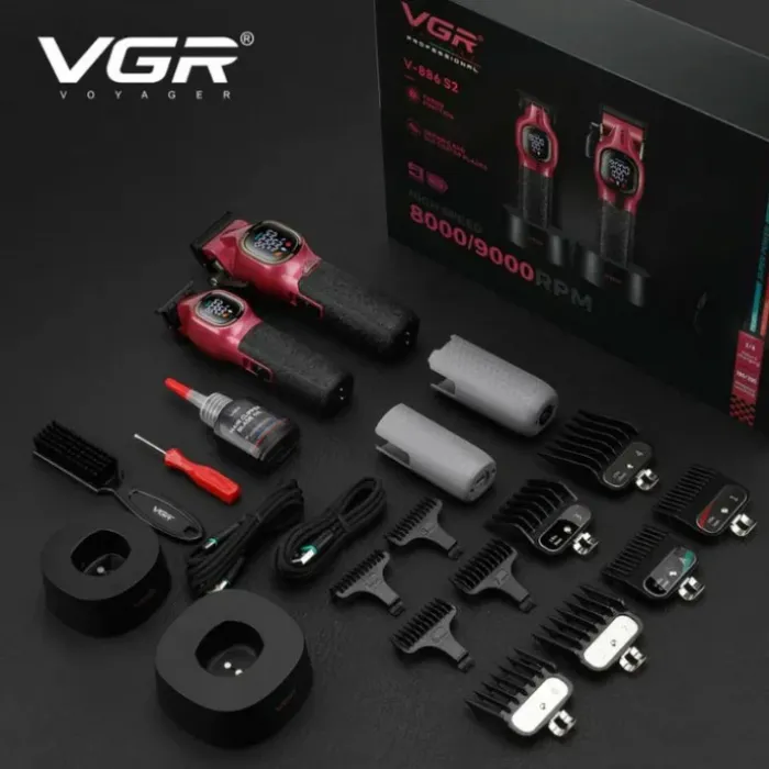 Επαγγελματικές Κουρευτικές Μηχανές V-886 S2 VGR 2τμχ