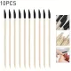 Ξυλάκια νυχιών Cotton Sticks Διπλά Μαύρα 10τεμ