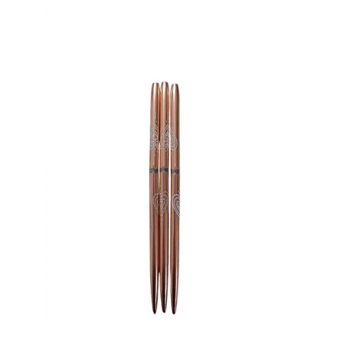 Πινέλα Nail Art Σετ 3 τμχ Rose Gold