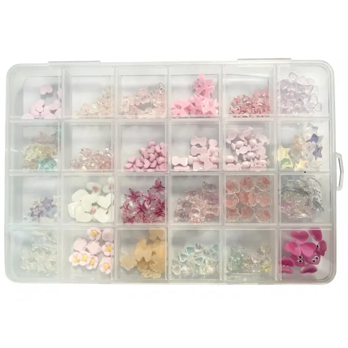 Charms Νυχιών 3D Σε Κασετίνα