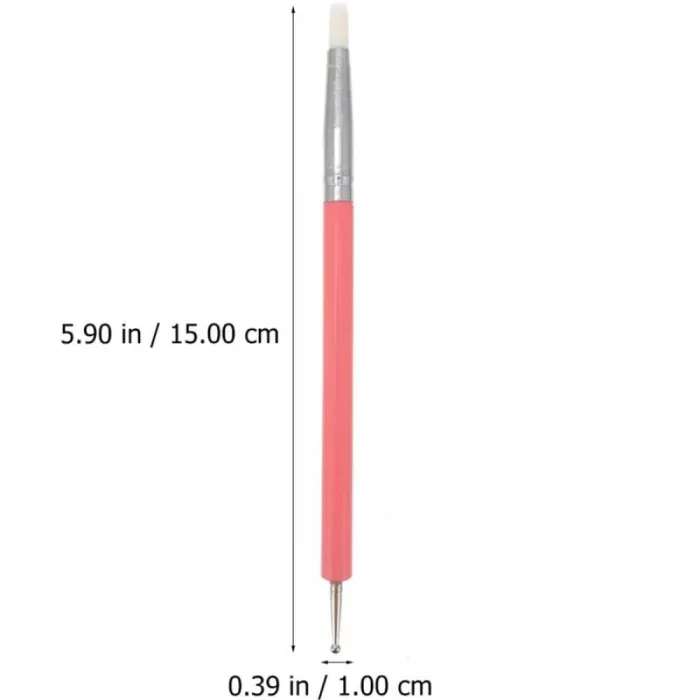 Σετ Πινέλα Σιλικόνης Με Dotting Nail Art 5 τμχ