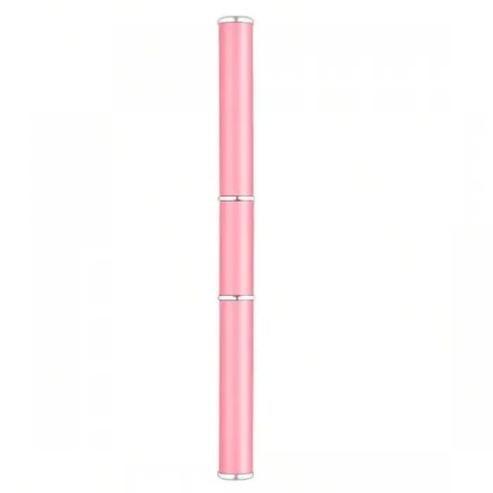 Πινέλο Νυχιών Διπλής Όψης Για Acrygel Με Σπάτουλα Ροζ