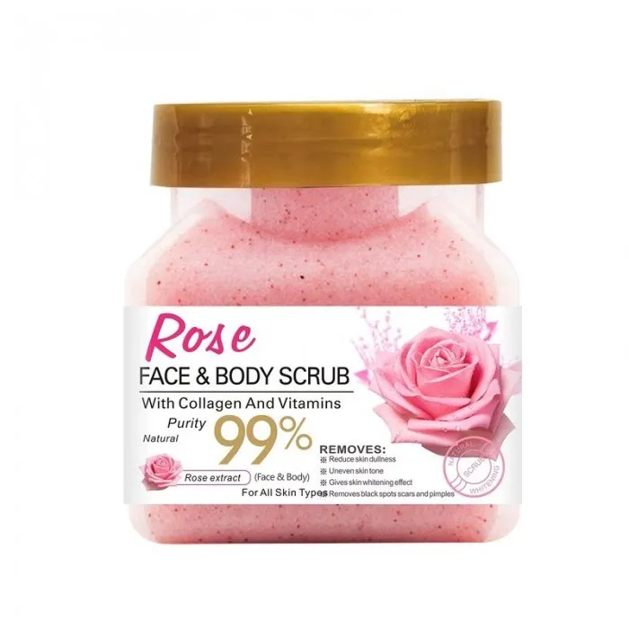 Scrub Προσώπου & Σώματος Τριαντάφυλλο 500g