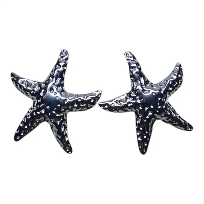 Σκουλαρίκια Γυναικεία Αστερίας Ασημένια