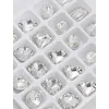 Σετ 24 Colorful 3D Heart Rhinestones Ασημί