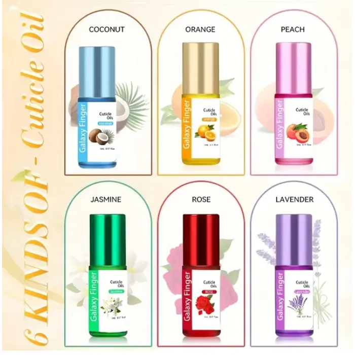 Λαδάκια Επωνυχίων Roll on 5ml Σετ 6 αρώματα