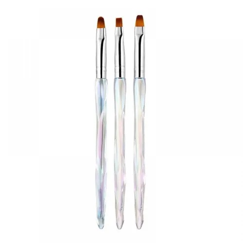 Πινέλα Nail Art Σετ 3 τμχ Holo Effect
