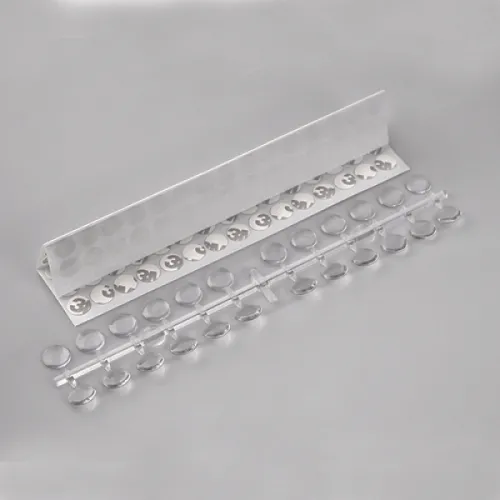 Διάφανα Ακρυλικά Τιπς Για Παρουσίαση Χρωμάτων 120τμχ Με Αυτοκόλλητες Ταινίες