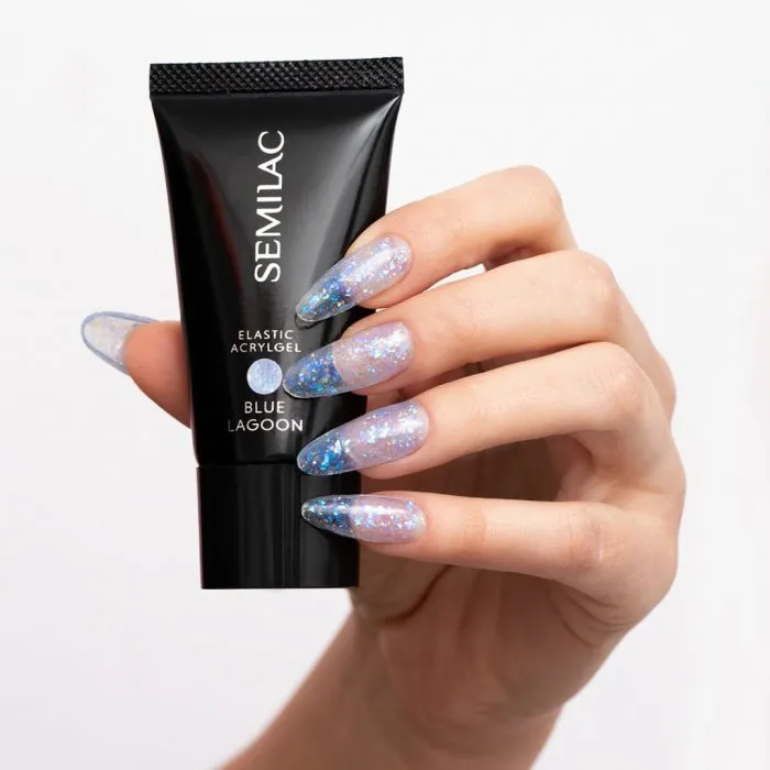 Semilac Elastic Acrylgel Blue Lagoon 30g