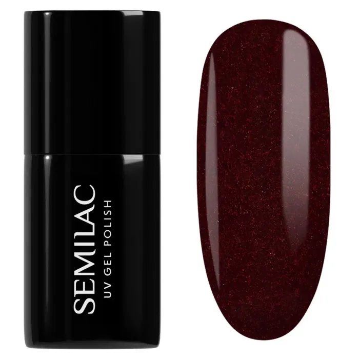 Semilac Ημιμόνιμο Βερνίκι Νυχιών 393 Sparkling Black Cherry 7ml