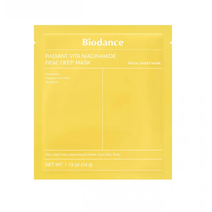 Biodance Radiant Vita-Niacinamide Real Deep Mask 34gr