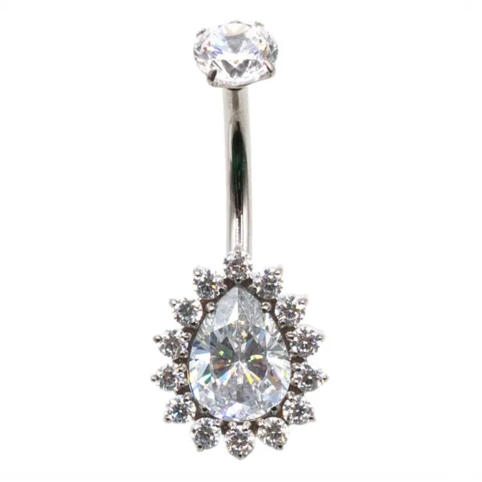 Σκουλαρίκι Αφαλού  Με Ζιργκόν G23 Titanium