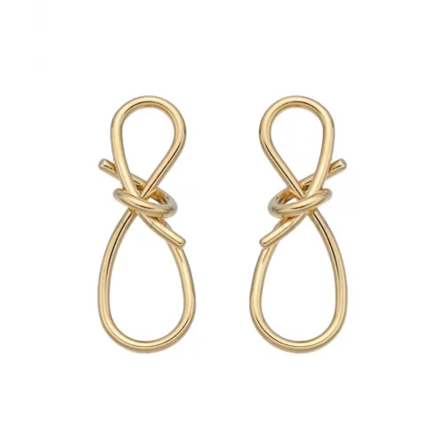 Επίχρυσο Σκουλαρίκι Από Ανοξείδωτο Ατσάλι