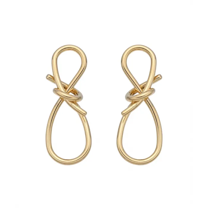 Επίχρυσο Σκουλαρίκι Από Ανοξείδωτο Ατσάλι