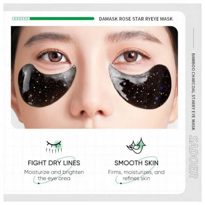 Επιθέματα Ματιών Starry Eye Mask Bamboo Charcoal Sadoer 60pcs