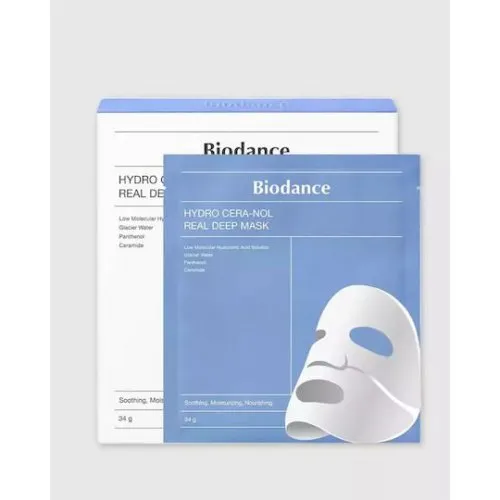 Biodance Hydro Cera-nol Real Deep Sheet Μάσκα Προσώπου για Ενυδάτωση Με Centella Asiatica 4τεμ 34g