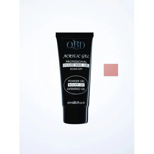 QBD Acrylic Gel UV/LED Nail Gel – Soak Off 60ml 06 Naked Pink