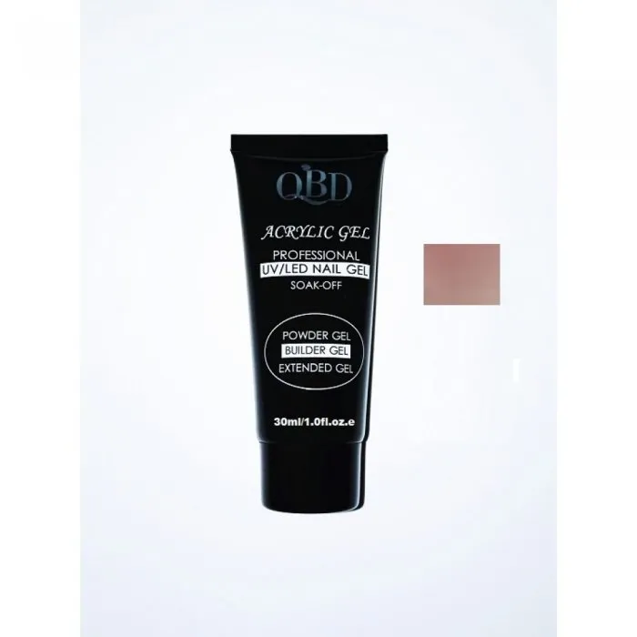 QBD Acrylic Gel UV/LED Nail Gel – Soak Off 30ml 15 Peach Bud