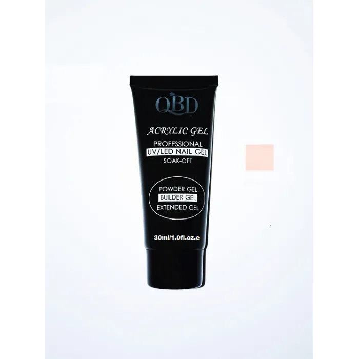 QBD Acrylic Gel UV/LED Nail Gel – Soak Off 30ml 03 Light Pink Clear