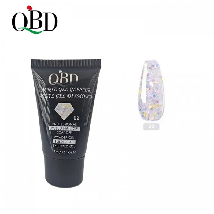 QBD Acryl Glitter Gel Diamond 15ml 02