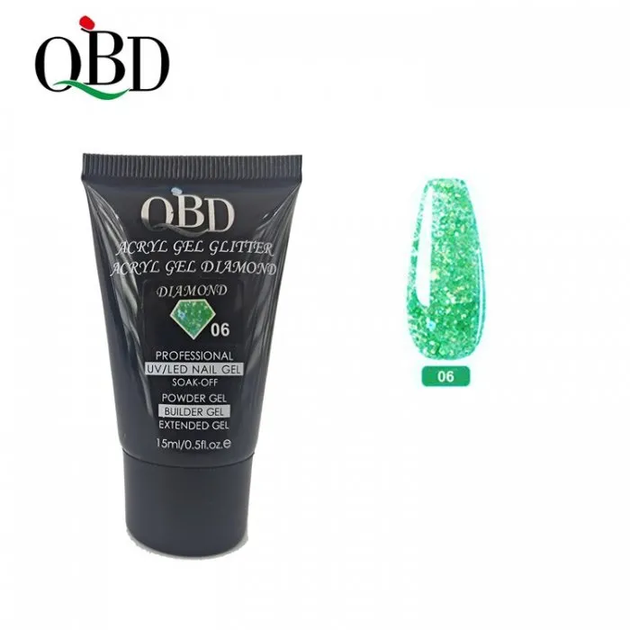 QBD Acryl Glitter Gel Diamond 15ml 06
