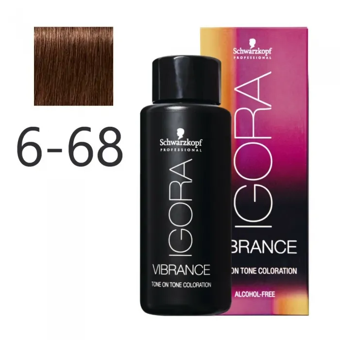 Schwarzkopf Igora Vibrance 6-68 Ξανθό Σκούρο Σοκολατί 60ml