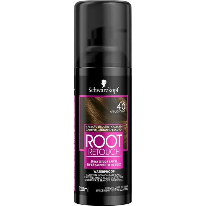 Schwarzkopf Root Retoucher Spray Καστανό Σκούρο 120ml