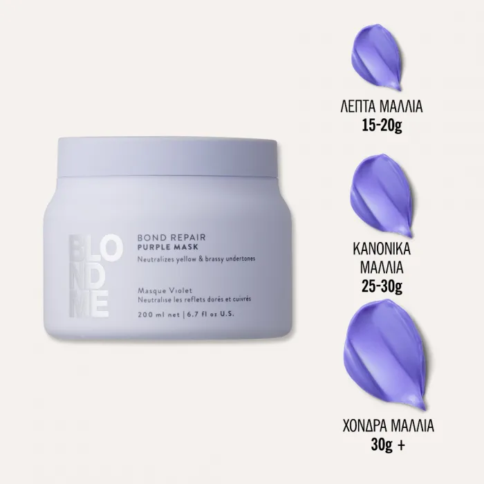 BlondMe Schwarzkopf Bond Repair Purple Mask 200ml