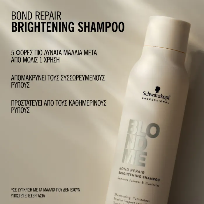 Schwarzkopf BlondMe Bond Repair Brightening Shampoo 300ml
