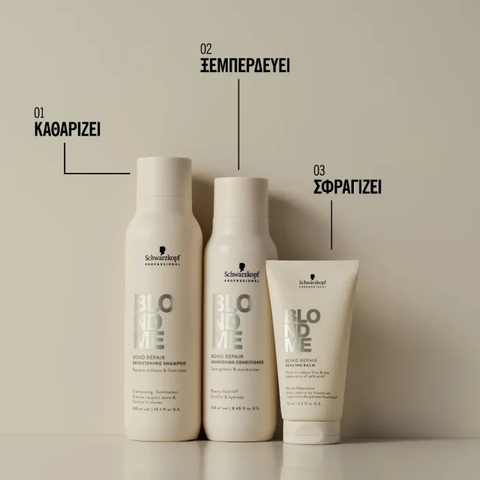 Schwarzkopf BlondMe Bond Repair Brightening Shampoo 300ml