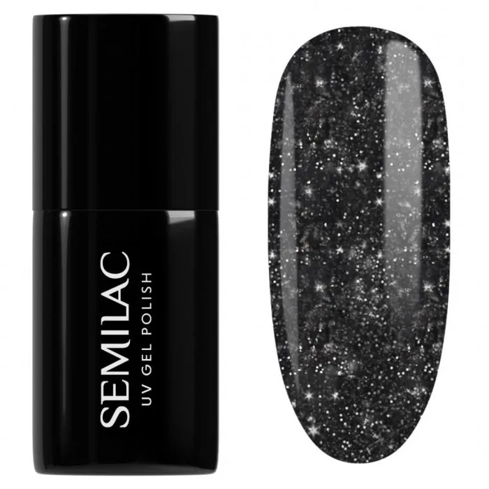 Semilac Ημιμόνιμο Βερνίκι Νυχιών 394 Sparkling Midnight Date 7ml