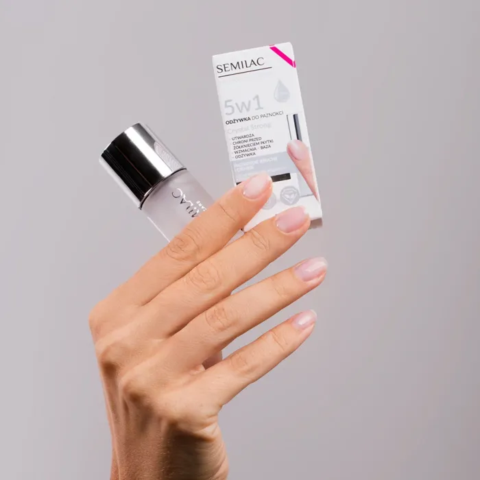 Semilac Nail Power Therapy 5σε1 Crystal Strong 7 ml Θεραπείες Νυχιών