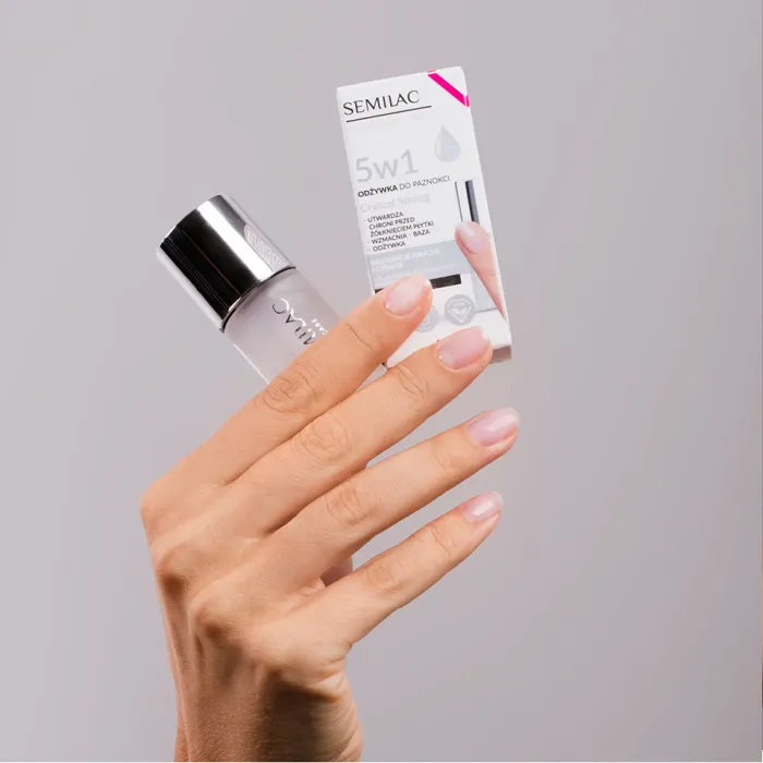 Semilac Nail Power Therapy 5σε1 Crystal Strong 7 ml Θεραπεία Νυχιών