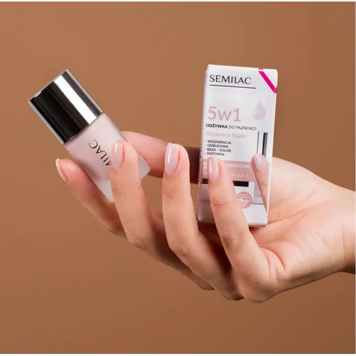 Semilac Nail Power Therapy 5σε1 Recovery Nude 7 ml Θεραπεία Νυχιών