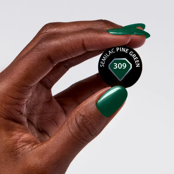 Semilac Ημιμόνιμο Βερνίκι Νυχιών 309 Pine Green 7ml