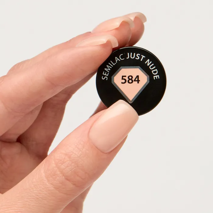 Semilac Ημιμόνιμο Βερνίκι Νυχιών 584 Just Nude 7ml