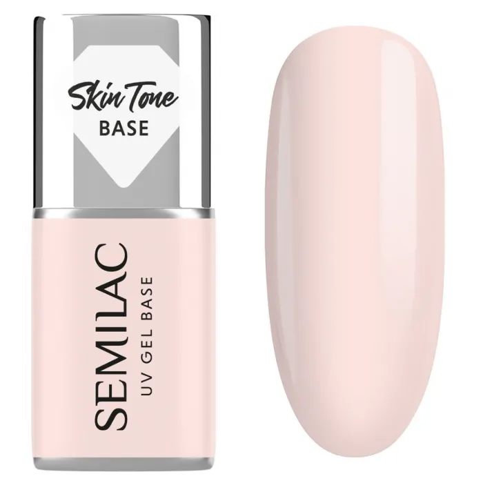 Semilac Skin Tone Cover Base Rose Beige 7 ml