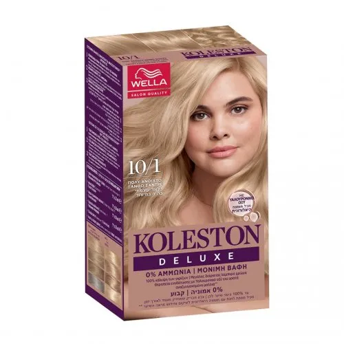 Wella Koleston Deluxe 10/1 Σετ Βαφή Χωρίς Αμμωνία - Πολύ Ανοιχτό Ξανθό Σαντρέ
