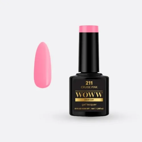 Ημιμόνιμο Βερνίκι Woww Cosmetics 8ml Cruise Pink - 211